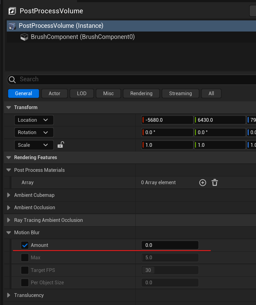 Disable Motion Blur
