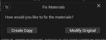 Material Resolution Options